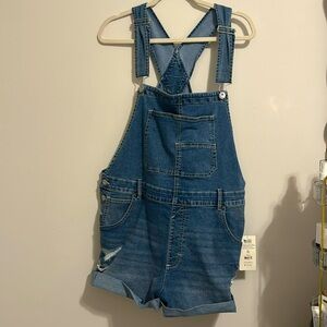 No Boundaries Blue Overalls